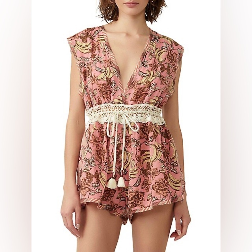 FREE PEOPLE Watching Waves Romper - Size L - NWT
